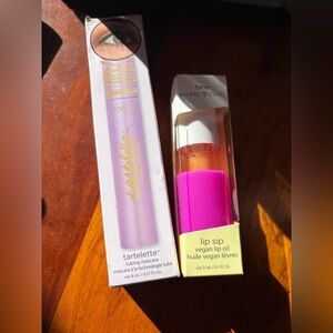 Tarte sugar rush lip sip fresh pressed & tartelette tubing mascara in black